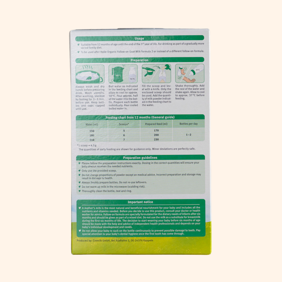 Holle Goat Global Stage 3 Lactose-Only: 12+ Months (400 grams)