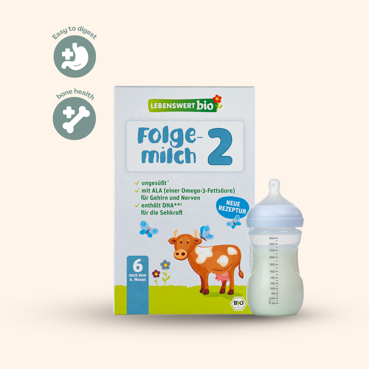 Lebenswert Formula Stage 2 Organic Baby Milk (500g)
