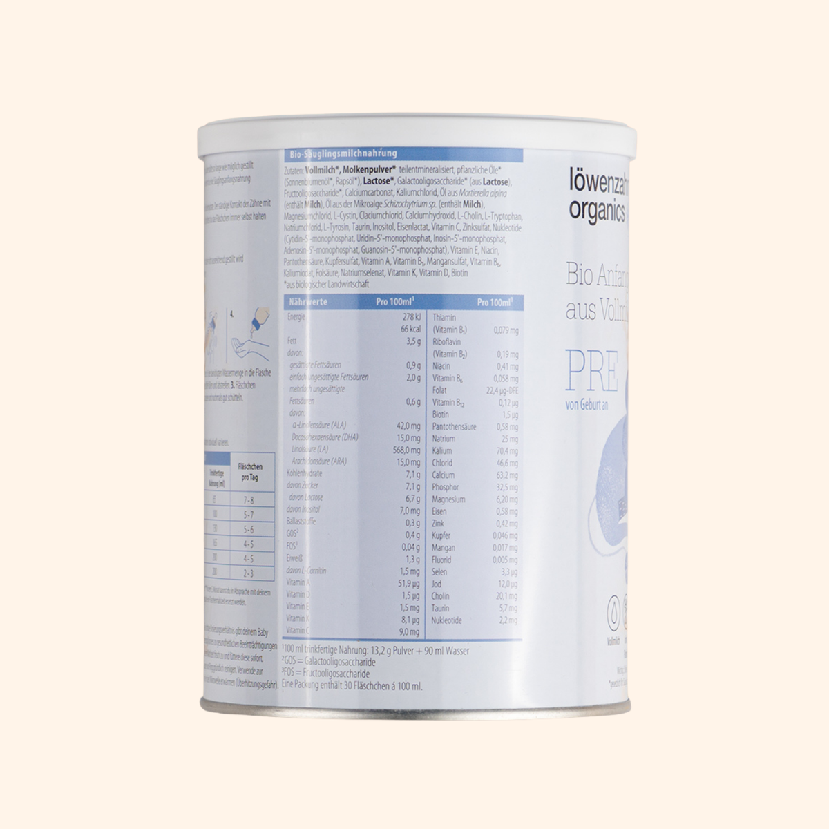 Löwenzahn Whole Cow's Milk Formula Stage Pre (400g)