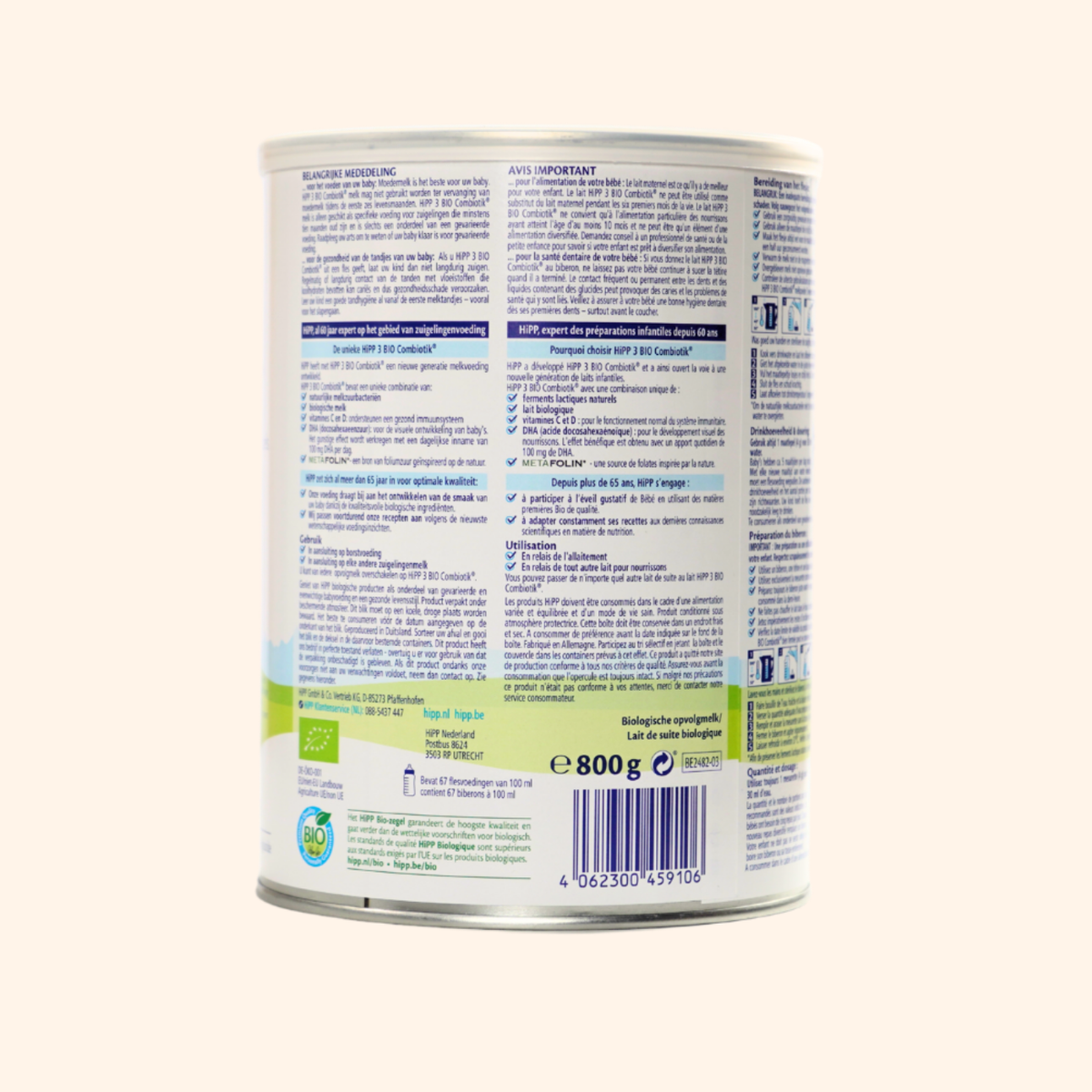 HiPP Dutch Stage 3 Baby Formula Bio Combiotik (800g)