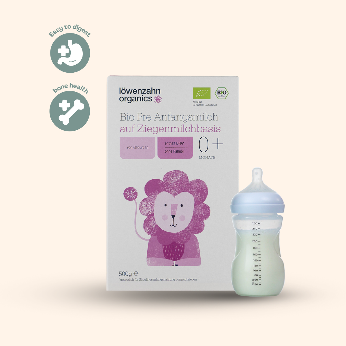 Löwenzahn Organics Goat Stage PRE Infant Formula (500g)