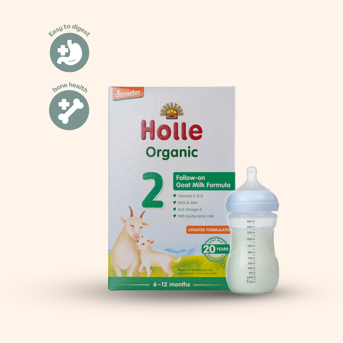 Holle Goat Global Stage 2 Lactose-Only: 6+ Months (400 grams)